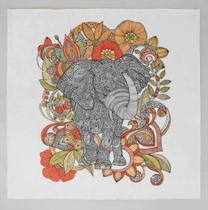 Urban Outfitters Cotton Deny Design Elephant Valentina Ramos Duvet and Shams (2)